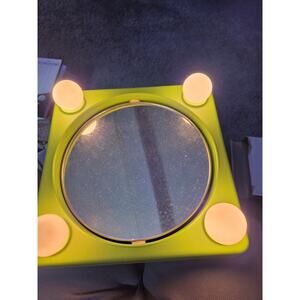 Vintage Penetray Lighted Cosmetic Mirror Young Miss Japan Green MCM Works